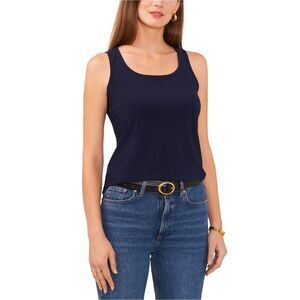 SAM AND JESS Womens Solid Tank Top, Blue, NWT